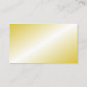 Papillons d'or Cartes de visite de soins de santé  (Dos)