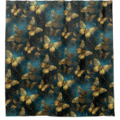 Papillons d'or Douche rideau (Devant)