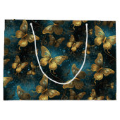 Papillons d'or Grand sac cadeau (Dos)