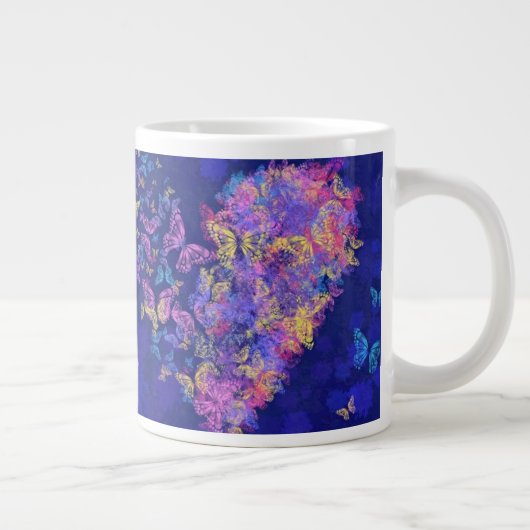 Papillons du coeur Mug café (Droite)