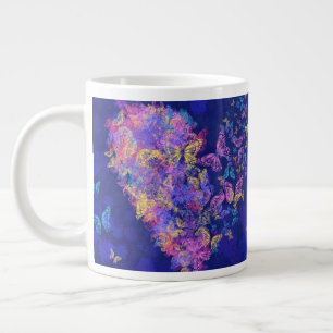 Papillons du coeur Mug café