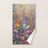 Papillons du Paradis – Une Fleur Sauvage Colorée  (Serviette à main)