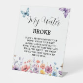 Papillons eau cassé Baby shower panneau de jeu (Recto)