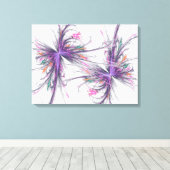 Papillons Élégants Toile fractée enveloppée (Insitu (Plancher de Bois))