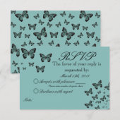 Papillons Émeraude RSVP (Devant / Derrière)