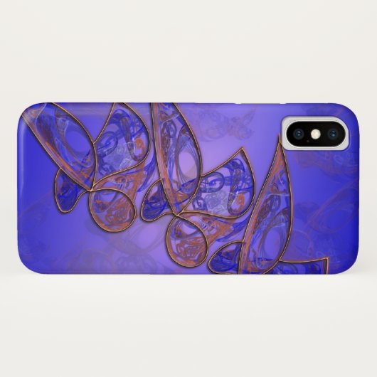 Papillons en cuivre coque iphone-Mate (Dos (Horizontal))