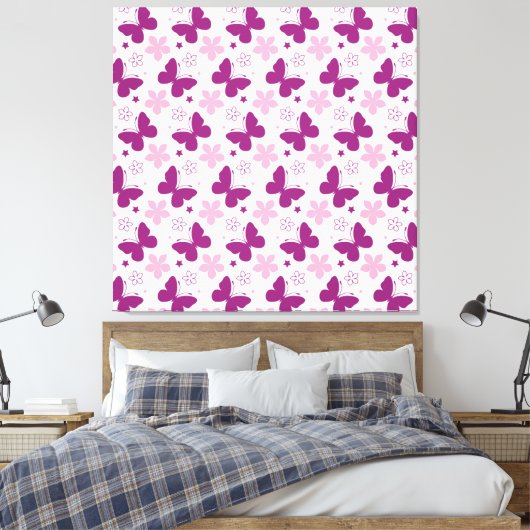 Papillons en toile étirée (Insitu(Chambre))