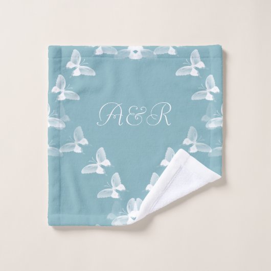 Papillons en vol (Gant de toilette)