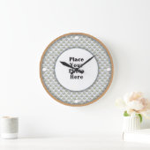 Papillons encadrez votre horloge murale photo (Maison)