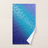 Papillons enchantés en bleu double (Serviette à main)