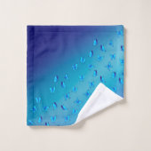 Papillons enchantés en bleu double (Gant de toilette)