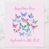 Papillons ~ Ensemble de Étiquettes de nourriture e (Étiquettes simples)