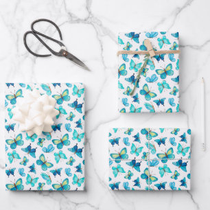 Papillons Envelopper les feuilles de papier