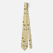 Papillons et abeilles Motif Cravate (Devant)