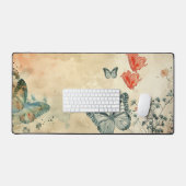 Papillons et coeurs aquarelles (Clavier et souris)