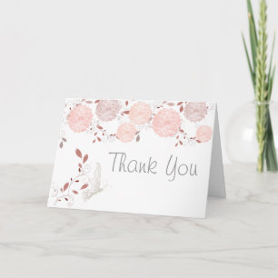 Papillons et corail chrysanthèmes Merci