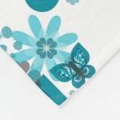 Papillons et couverture d'ouatine de fleurs (Coin)