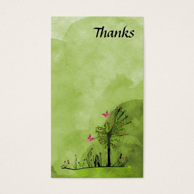 Papillons et fleurs (Devant)