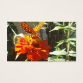 Papillons et fleurs carte de remerciements (Devant)