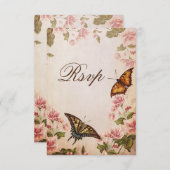 Papillons et fleurs d'amandes Vintages RSVP (Devant / Derrière)