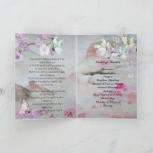 Papillons et fleurs de cerisiers Programme funérai (Intérieur)