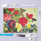 Papillons et fleurs de papier de soie de soie (Artisanat)