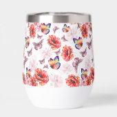 Papillons et fleurs de pavot (Arrière)