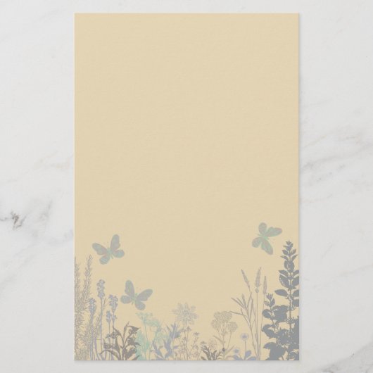 Papillons et fleurs Papeterie (Devant)