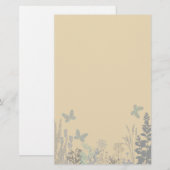 Papillons et fleurs Papeterie (Devant / Derrière)