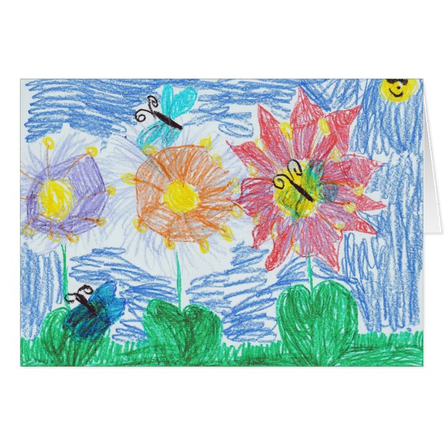 Papillons et fleurs par John (Devant horizontal)