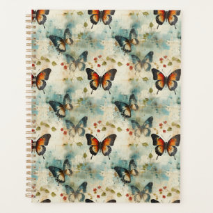 Papillons et fleurs Vintages colorés (7)