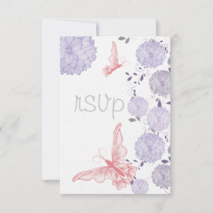 Papillons et Lavande Chrysanthemum RSVP