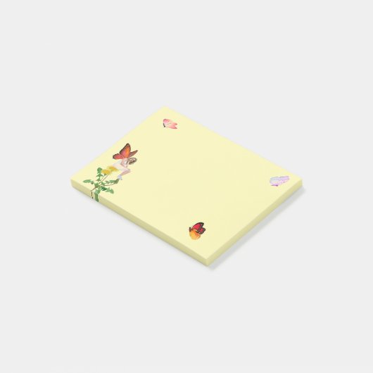 Papillons et notes post-it de fée (Incliné)