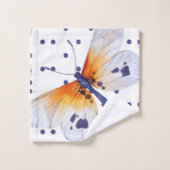 Papillons Et Points Colorés (Gant de toilette)