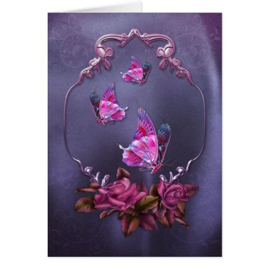 Papillons et roses (Devant)