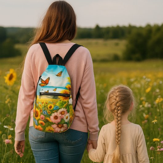 Papillons et Sac à billes de tournesol