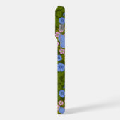 Papillons et symétrie des fleurs, bleu et rose (Côté gauche)