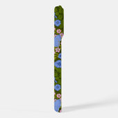 Papillons et symétrie des fleurs, bleu et rose (Côté droit)