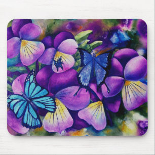 Papillons et tapis de souris de Pansie