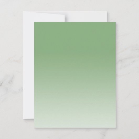 Papillons et verdure | Merci funéraire (Dos)