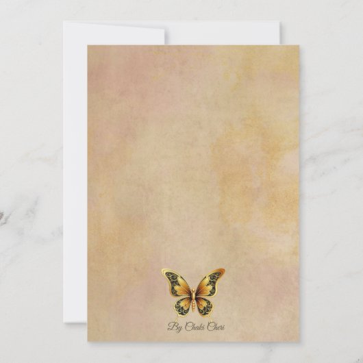 papillons faire-part de mariage originaux (Dos)