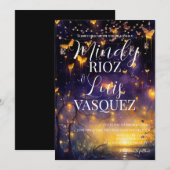 Papillons Faire-part de mariage phares (Devant / Derrière)