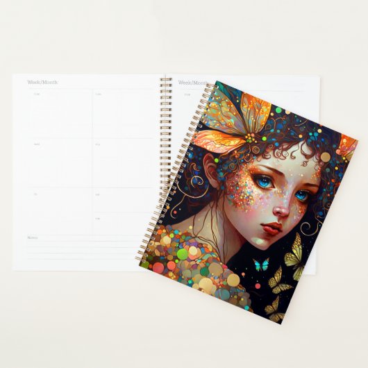 Papillons Fée Colorée Imaginaire Art (Devant avec enveloppe)