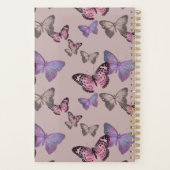 Papillons femelles w. Typographie positive - rose (Dos)