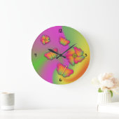 Papillons & Fleurs Grande horloge (Maison)