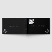 Papillons & Fleurs Mariage noir à huile d'argent (Complet)