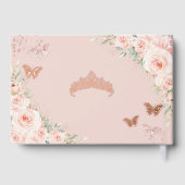 Papillons Floraux rose pâle Rose Gold Quince XV (Verso)