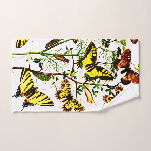 Papillons français (Serviette à main)