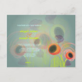 Papillons Grunge Orange, Invitations (Dos)