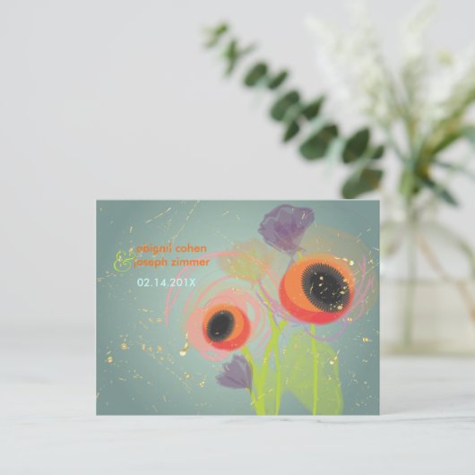 Papillons Grunge Orange, Invitations (Debout devant)